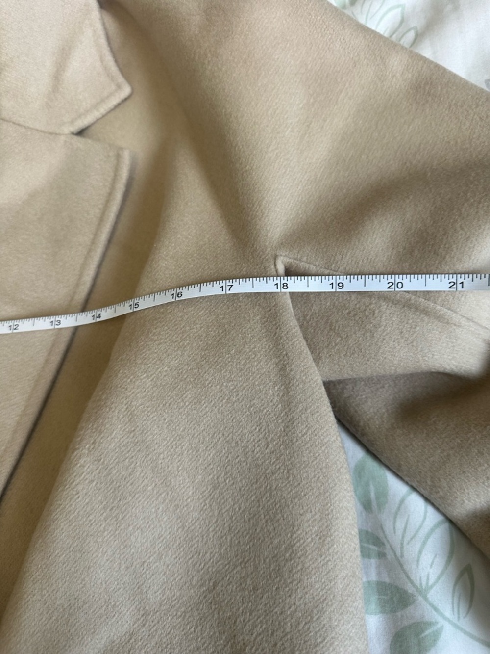 NWT - Aritzia The Slouch™ Double-Faced Coat - Luxe (Re)Wool Marcona Beige Small - Picture 12 of 12